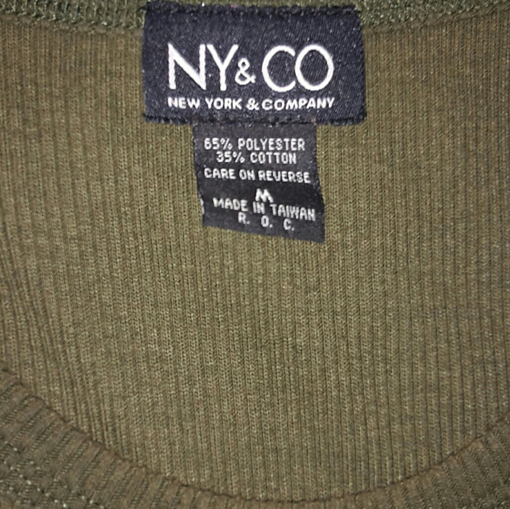 New York & Company Green Maxi Dress Short Sleeve Crew Neck